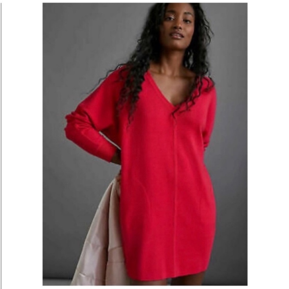 Saturday Sunday Cranberry Sweater Dress Size Small